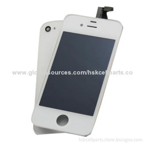 LCD screen with touch digitizer assembly for iPhone 4, available in white and black
